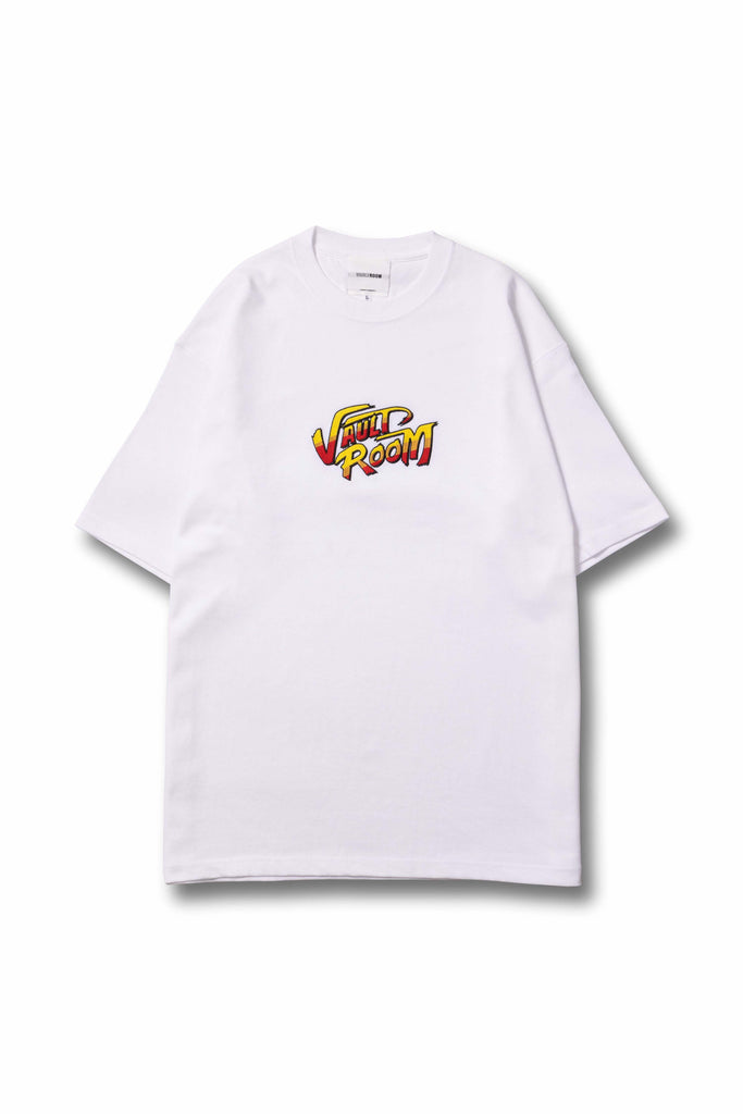 VR × STREET FIGHTER LOGO TEE / WHT – VAULTROOM