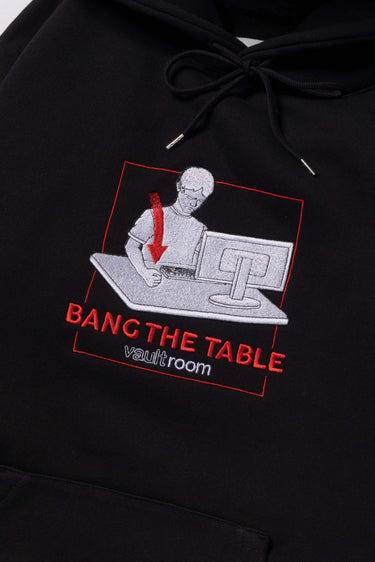 BANG THE TABLE HOODIE / BLK - vaultroom 公式オンラインストア