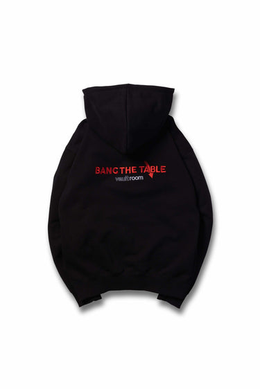 BANG THE TABLE HOODIE / BLK - vaultroom 公式オンラインストア