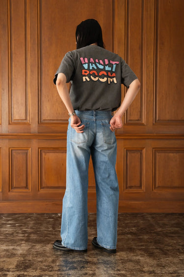 BATTLE - WORN TEE / BLUE GRAY - vaultroom 公式オンラインストア
