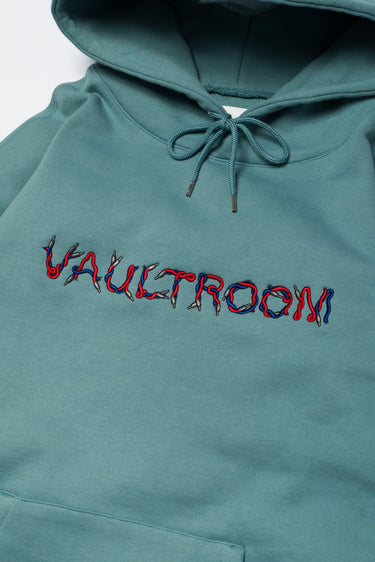 CABLE LOGO HOODIE / DUSTY BLUE - vaultroom 公式オンラインストア