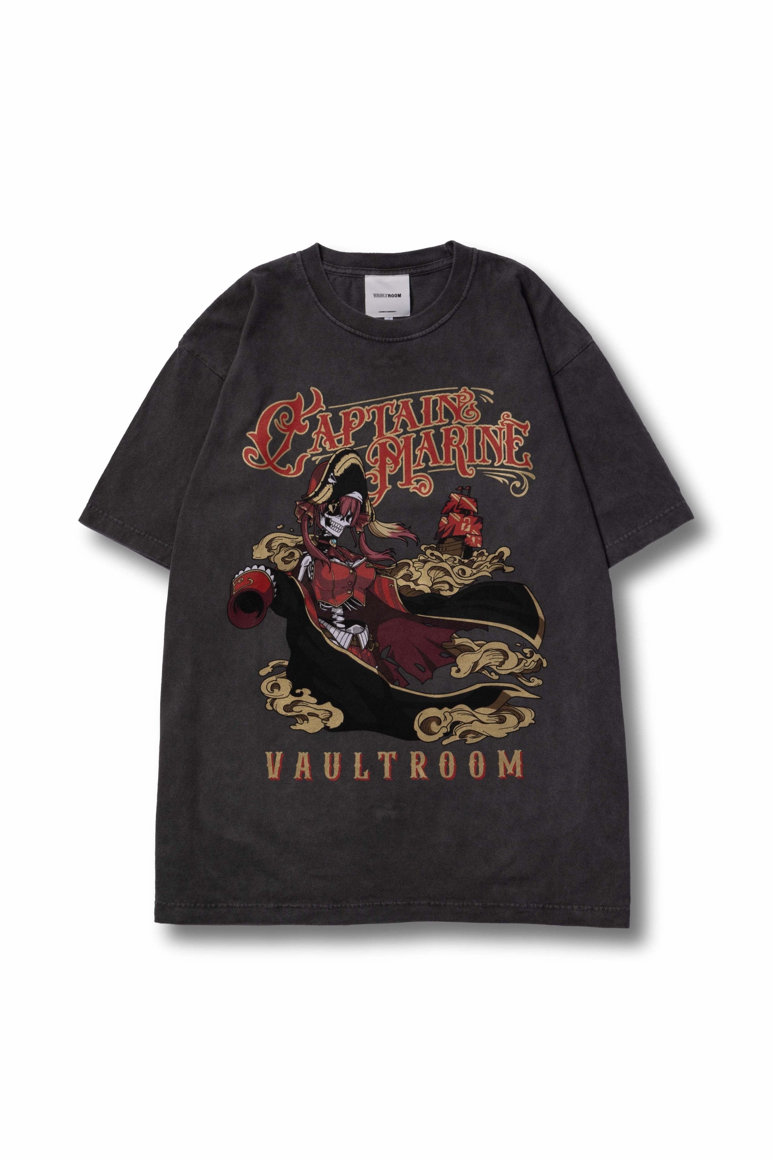 vaultroom×宝鐘マリン CAPTAIN MARINE TEE Mサイズ CAPTAIN MARINE TEE / CHARCOAL – vaultroom 公式オンラインストア