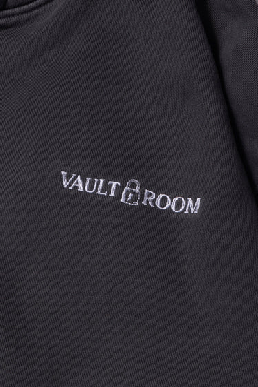 CHAIN LOGO DYED ZIP HOODIE / BLACK - vaultroom 公式オンラインストア
