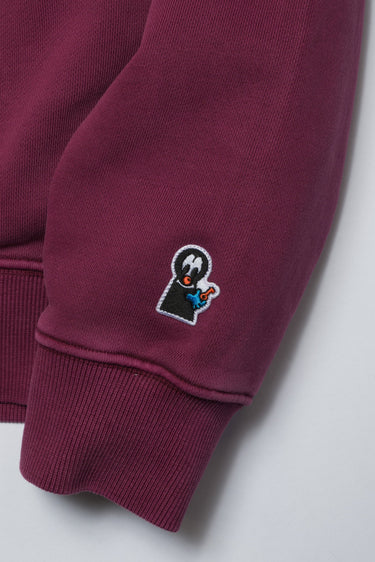 COLLEGE LOGO DYED CREWNECK / BURGUNDY - vaultroom 公式オンラインストア