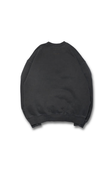 COLLEGE LOGO DYED CREWNECK / CHARCOAL - vaultroom 公式オンラインストア