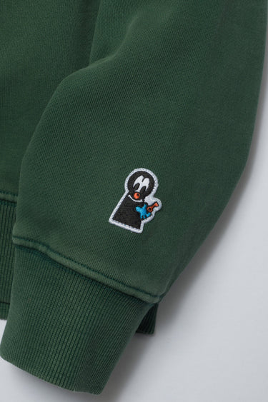 COLLEGE LOGO DYED CREWNECK / GREEN - vaultroom 公式オンラインストア
