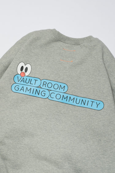DM LOGO CREWNECK / GRAY - vaultroom 公式オンラインストア