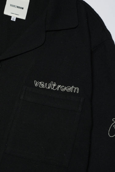 DRAWING COTTON SILK SHIRT / BLACK - vaultroom 公式オンラインストア