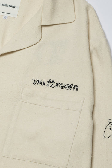 DRAWING COTTON SILK SHIRT / NATURAL - vaultroom 公式オンラインストア