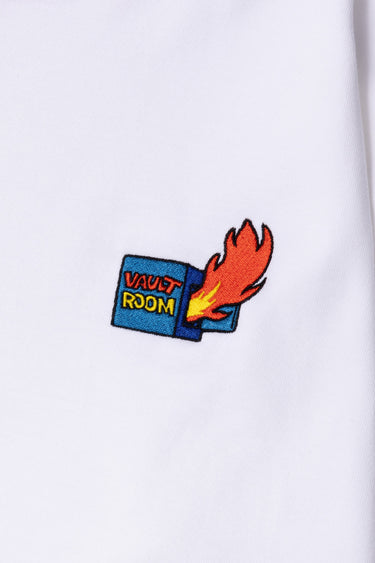 FIRE LOGO L/S TEE / WHT - vaultroom 公式オンラインストア