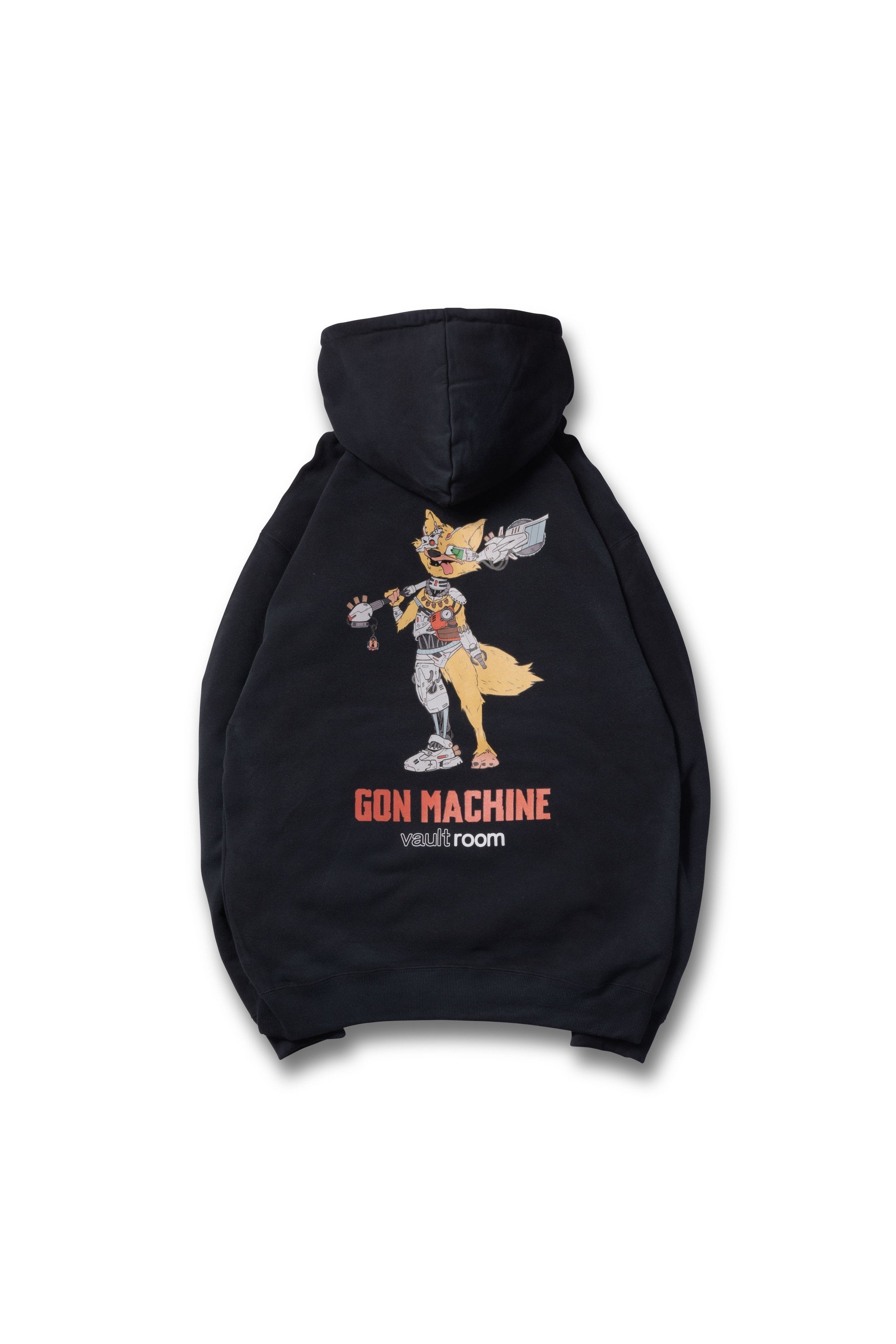 GON MACHINE HOODIE / FADE BLACK – vaultroom 公式オンラインストア