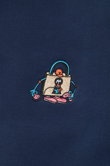 ICON ONE POINT DYED CREWNECK / NAVY - vaultroom 公式オンラインストア