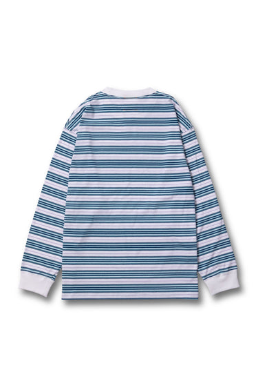 I'M NOT A ROBOT BIG L/S TEE / BLUE BORDER - vaultroom 公式オンラインストア