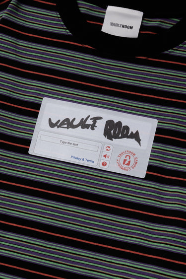 I'M NOT A ROBOT BIG L/S TEE / GREEN BORDER - vaultroom 公式オンラインストア