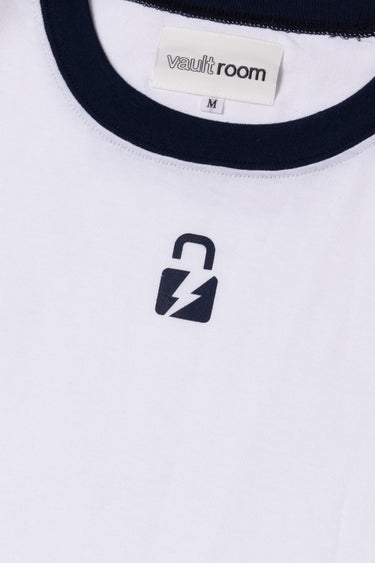 KEY LOGO TRIM TEE / WHT×NVY - vaultroom 公式オンラインストア