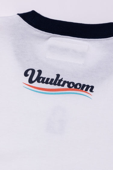 KEY LOGO TRIM TEE / WHT×NVY - vaultroom 公式オンラインストア