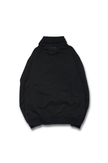 KEYHOLE ROUND PATCH HALF ZIP SWEAT / BLACK - vaultroom 公式オンラインストア