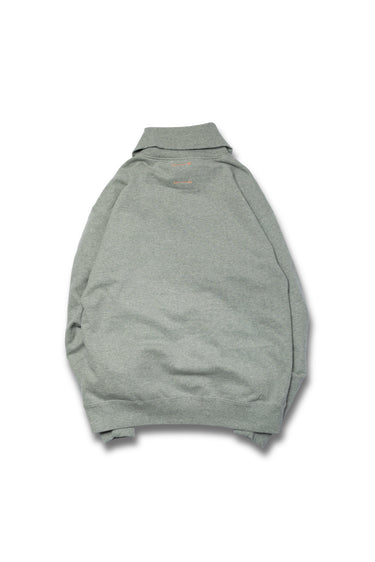 KEYHOLE ROUND PATCH HALF ZIP SWEAT / GRAY - vaultroom 公式オンラインストア
