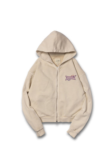 LAPKARU CARTOON ZIP HOODIE / LIGHT BEIGE - vaultroom 公式オンラインストア