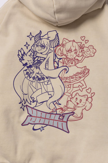 LAPKARU CARTOON ZIP HOODIE / LIGHT BEIGE - vaultroom 公式オンラインストア
