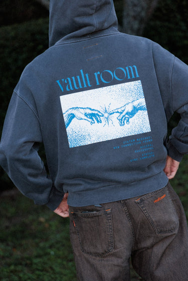 LINK UP ZIP HOODIE / CHARCOAL - vaultroom 公式オンラインストア