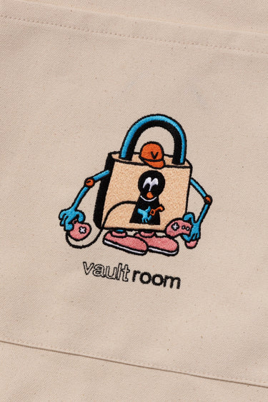 LOGO CANVAS TOTE BAG / NATURAL - vaultroom 公式オンラインストア