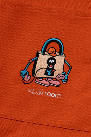 LOGO CANVAS TOTE BAG / ORANGE - vaultroom 公式オンラインストア
