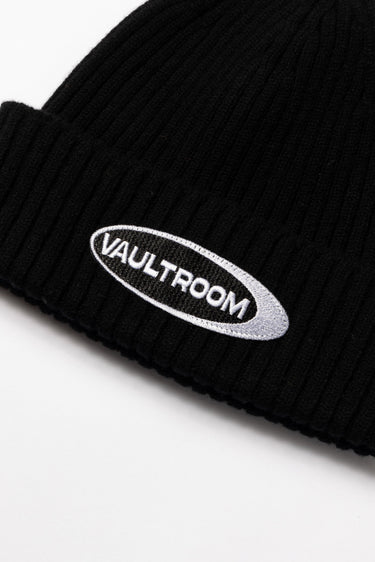 OVAL LOGO BEANIE / BLACK - vaultroom 公式オンラインストア
