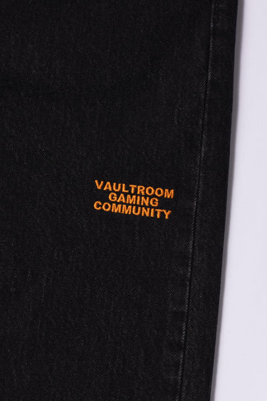 OVAL LOGO STRAIGHT JEAN / BLACK - vaultroom 公式オンラインストア