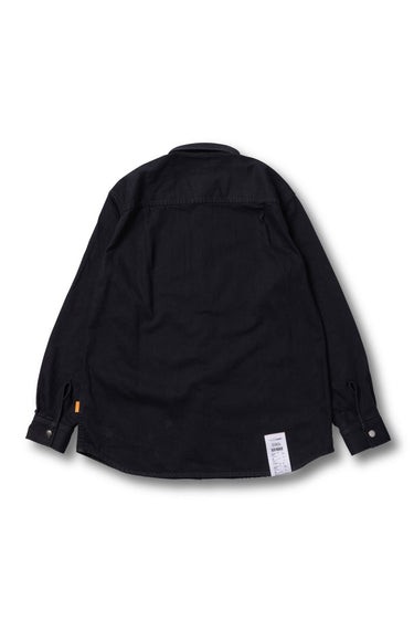 PEACEFUL DENIM SHIRT JACKET / BLACK - vaultroom 公式オンラインストア