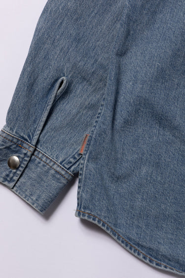 PEACEFUL DENIM SHIRT JACKET / WASH BLUE - vaultroom 公式オンラインストア