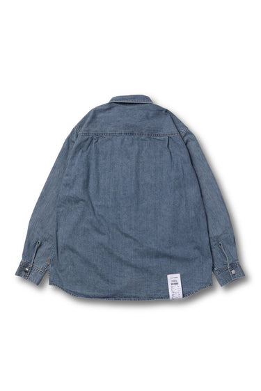 PEACEFUL DENIM SHIRT JACKET / WASH BLUE - vaultroom 公式オンラインストア
