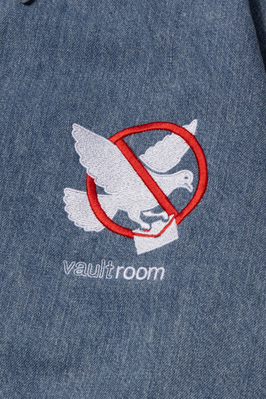 PEACEFUL DENIM SHIRT JACKET / WASH BLUE - vaultroom 公式オンラインストア