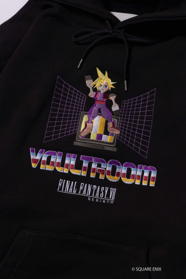 RETRO CLOUD HOODIE 〈FFVII REBIRTH × vaultroom〉 / BLK - vaultroom 公式オンラインストア