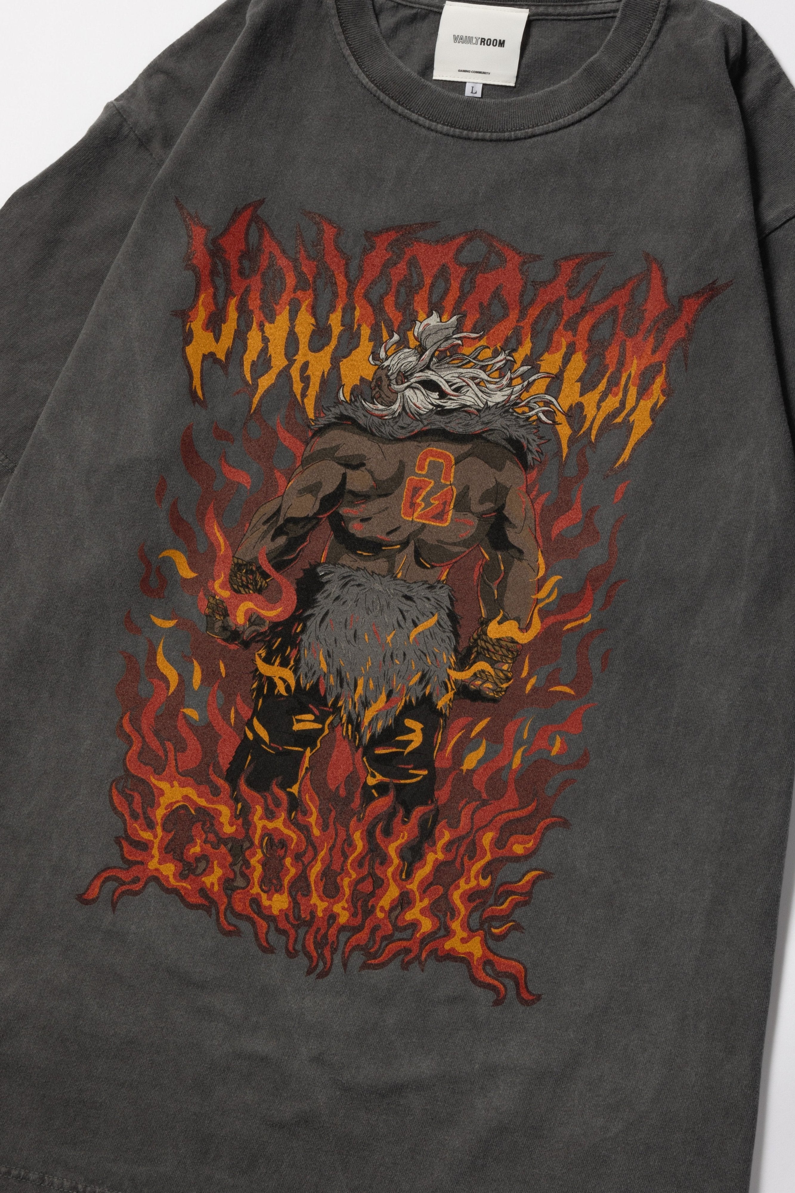 トップス vaultroom SF6 GOUKI TEE SF6 GOUKI TEE / CHARCOAL – vaultroom 公式オンラインストア