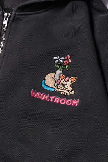 VASE CAT ZIP HOODIE / BLACK - vaultroom 公式オンラインストア