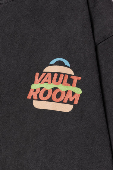 VAULTROOM BURGER LOGO TEE / CHARCOAL - vaultroom 公式オンラインストア