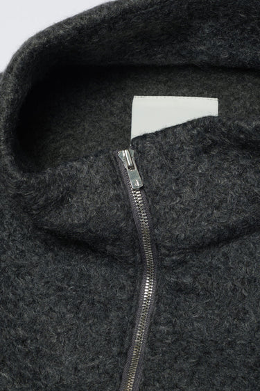 VAULTROOM HALF ZIP BOA JACKET / CHARCOAL - vaultroom 公式オンラインストア