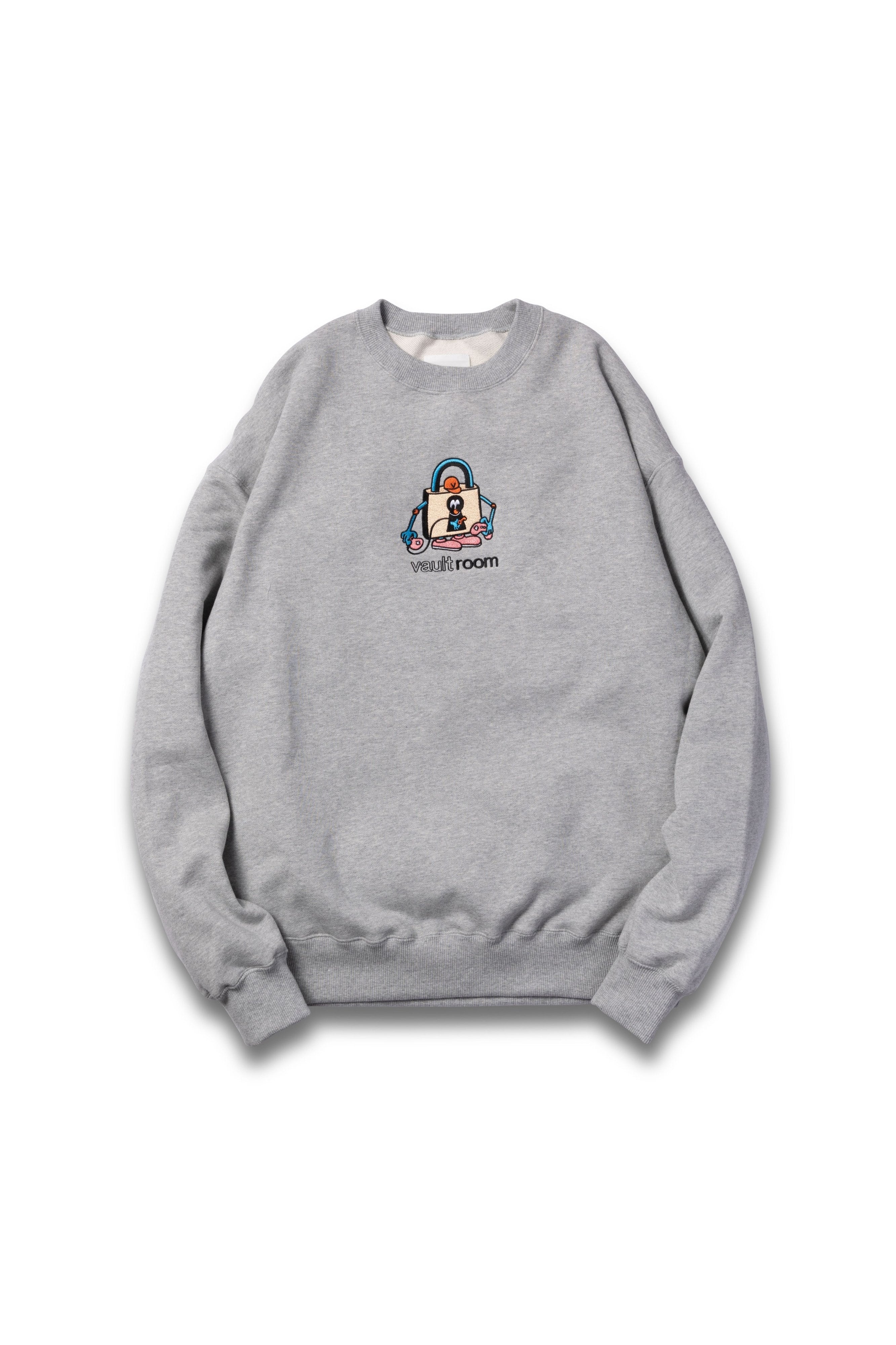 トップス VAULTROOM Icon One Point Dyed Crewneck VAULTROOM ICON CREWNECK / GREY – vaultroom 公式オンラインストア