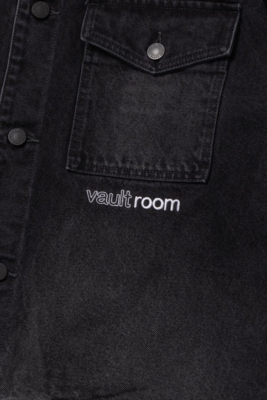 VAULTROOM LOGO DENIM JACKET / BLACK - vaultroom 公式オンラインストア