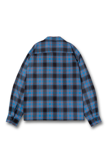 VAULTROOM PLAID CHECK OPEN COLLAR SHIRT / BLUE - vaultroom 公式オンラインストア