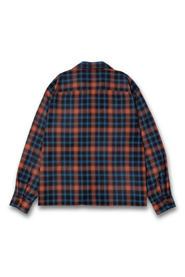 VAULTROOM PLAID CHECK OPEN COLLAR SHIRT / ORANGE - vaultroom 公式オンラインストア
