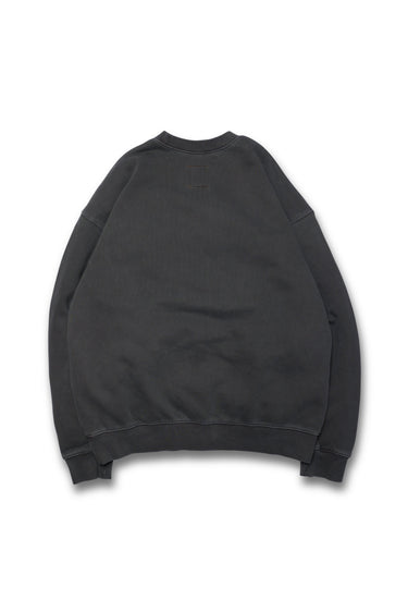 VERTICAL LOGO DYED CREWNECK / CHARCOAL - vaultroom 公式オンラインストア