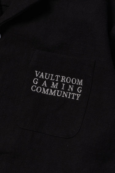 VGC OPEN COLLAR SHIRT / BLACK - vaultroom 公式オンラインストア