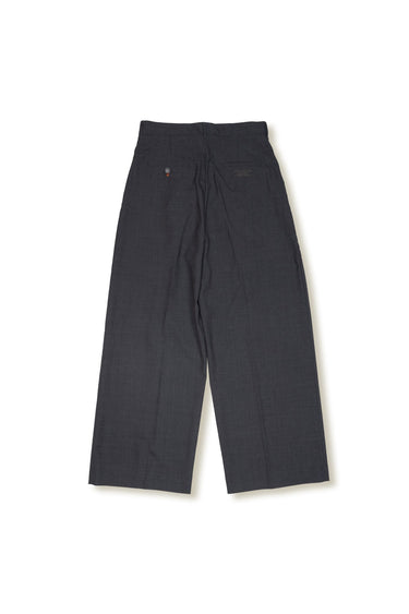 VGC WOOL WIDE SLACKS / CHARCOAL - vaultroom 公式オンラインストア