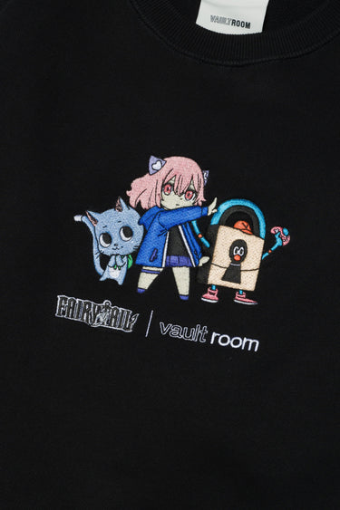 VR × nqrse × HAPPY CREWNECK / BLACK - vaultroom 公式オンラインストア