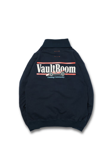 VR RACING HALF ZIP SWEAT / NAVY - vaultroom 公式オンラインストア
