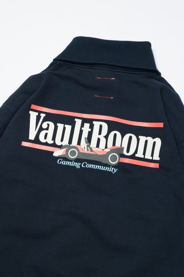 VR RACING HALF ZIP SWEAT / NAVY - vaultroom 公式オンラインストア