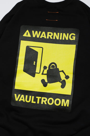 WARNING CREWNECK / BLACK - vaultroom 公式オンラインストア