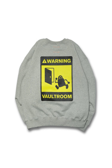 WARNING CREWNECK / GRAY - vaultroom 公式オンラインストア